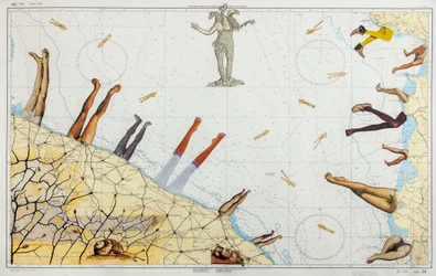 Sea Legs, 2016 (collage på sjökortet)