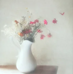 Drömmande blomsterstilleben