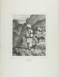 Bannat Shepherd, vänstra stranden av Donau