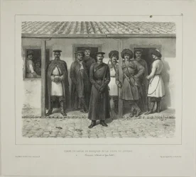 Kosackernas livvakter vid linjen, Kuban, Taman, Détroit de Yéni-Kaleb, 9 oktober 1837