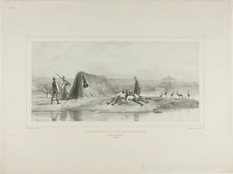 Vaktpost för de ungerska militärkolonierna, vänstra stranden av Donau, 7 juli 1837