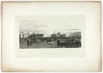 Den franska armén landar vid Civita-Vecchia, 25 april 1849, från Souvenirs of Italy: Expedition to Rome