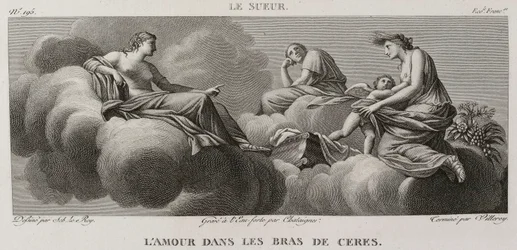 Denis-Sébastien Leroy, Antoine-Claude-François Villerey et Chataigner - Kärlek i Ceres vapen, efter Eustache Le Sueur - 1802-1815