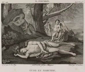 Denis-Sébastien Leroy, Chataigner och Dambrun - Echo och Narcissus, efter Nicolas Poussin - 1802-1815