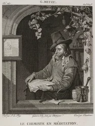 Denis-Sébastien Leroy, Chataigner och Dambrun - Kemisten i meditation, efter Gabriel Metsu - 1802-1815