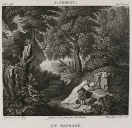 Denis-Sébastien Leroy, De Saulx et Bovinet - Ett landskap, efter Jean-Baptiste Forest - 1802-1815