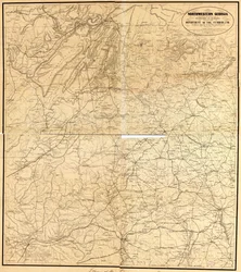 Northwestern Georgia (med delar av de angränsande staterna Tennessee och Alabama) är en del av Department of the Cumberland