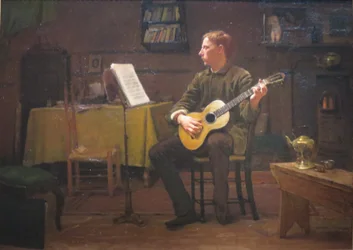 En bohem av Dennis Miller Bunker, 1885