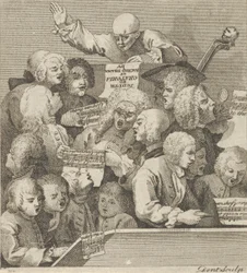 A Chorus of Singers, ca. 1800.
