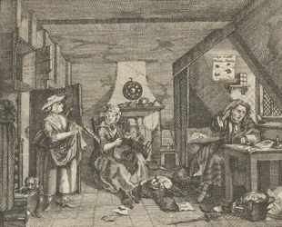 Den nödställda poeten, ca. 1800.