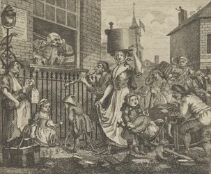 Den upprörda musikern, ca. 1800.