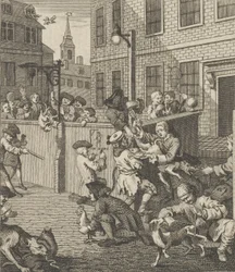 Det första steget av grymhet, ca. 1800.