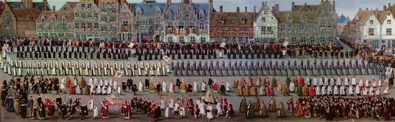Ommegang i Bryssel den 31 maj 1615: Notre Dame de Sablon procession