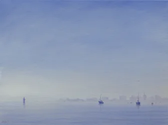 Mumbai Harbor (olja på duk)