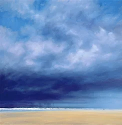 Regnstorm utanför Holkham Beach