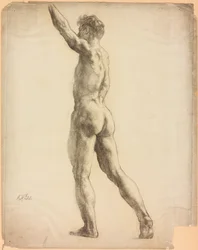 En studie av en manlig figur