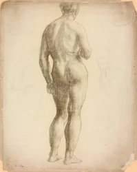 En studie av en manlig figur
