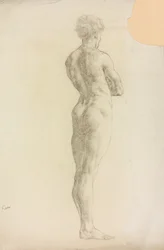 En studie av en manlig figur
