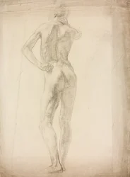 En studie av en manlig figur