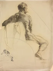 En studie av en manlig figur