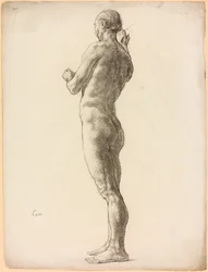 En studie av en manlig figur