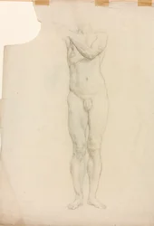 En studie av en manlig figur