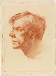 Porträtt av John Fothergill, ca 1907 (sanguine på papper)