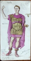 Kostymdesign för Julius Caesar från 