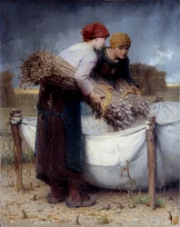Vallmoplockare Målning av Desire Laugee (1823-1896) 1882 Sön. 0,73x0,95 m Rouen, Musee des Beaux Arts