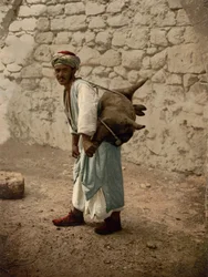 Vattenbärare av Jerusalem, Heliga Land, c.1890-c.1900 (fotokromtryck)