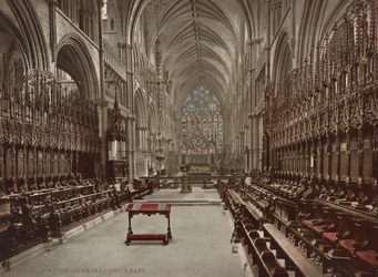 Lincoln Cathedral choir, ca 1900