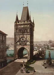 Old Town Bridge Tower, Prag, 1905