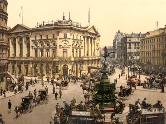 Piccadilly Circus, London, ca 1890-1900