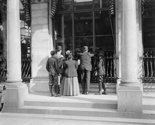 Titta på Heralds pressar, Herald Building, New York, N.Y., ca 1900-10