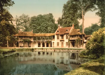 Petit Trianon Park, House of the Lord, Versailles, ca 1890-1900 (fotokrom)