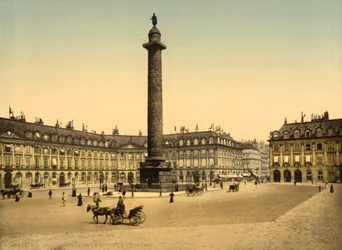 Place Vendome, Paris, ca 1900 (photochrom)