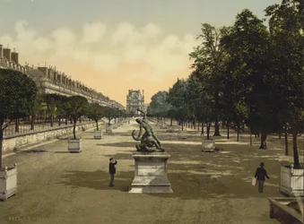 Tuilerierna, Paris, ca 1890-1900 (fotokrom)
