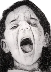Manuela 1 (Kids series), 2008 (akryl på papper)