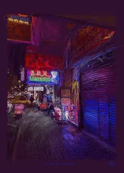 Perdido en Hong Kong, 2022 (digitalt konstverk gjort på iPad)