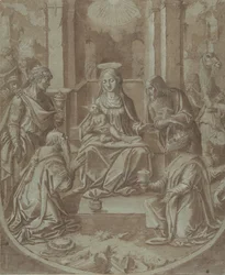 The Adoration of the Magi Cartoon for an Brodery, 1587-89.