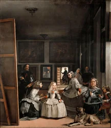Las Meninas eller The Family of Philip IV, c 1656 (olja på duk)