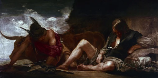 Mercury and Argo, ca 1659 (olja på duk)