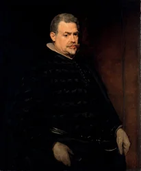 ""Porträtt av Don Juan Mateos (mort 1643)"" Målning av Diego Velasquez (Velazquez) (1599-1660) 1631 Dresden, statliga konstsamlingar