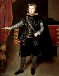 Porträtt av Baltasar Carlos av Spanien (olja på duk