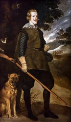 Porträtt av Filip IV som jägare, ca 1635 (olja på duk)