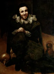 Porträtt av Buffone Calabacillas, ca 1639 (olja på duk)