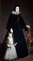 Dona Antonia Ifenarrietta och hennes son, 1631