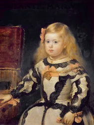 Porträtt av infantan Maria Margareta (1651-73), 1654