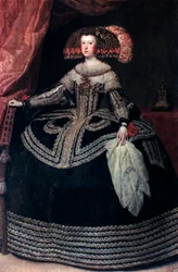 Drottning Doña Mariana av Österrike, c1652-1653.