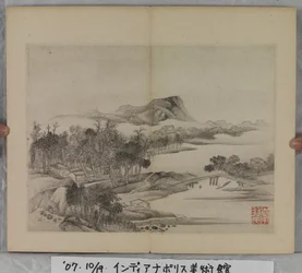 Album Of Landscape Paintings (bläck på papper)